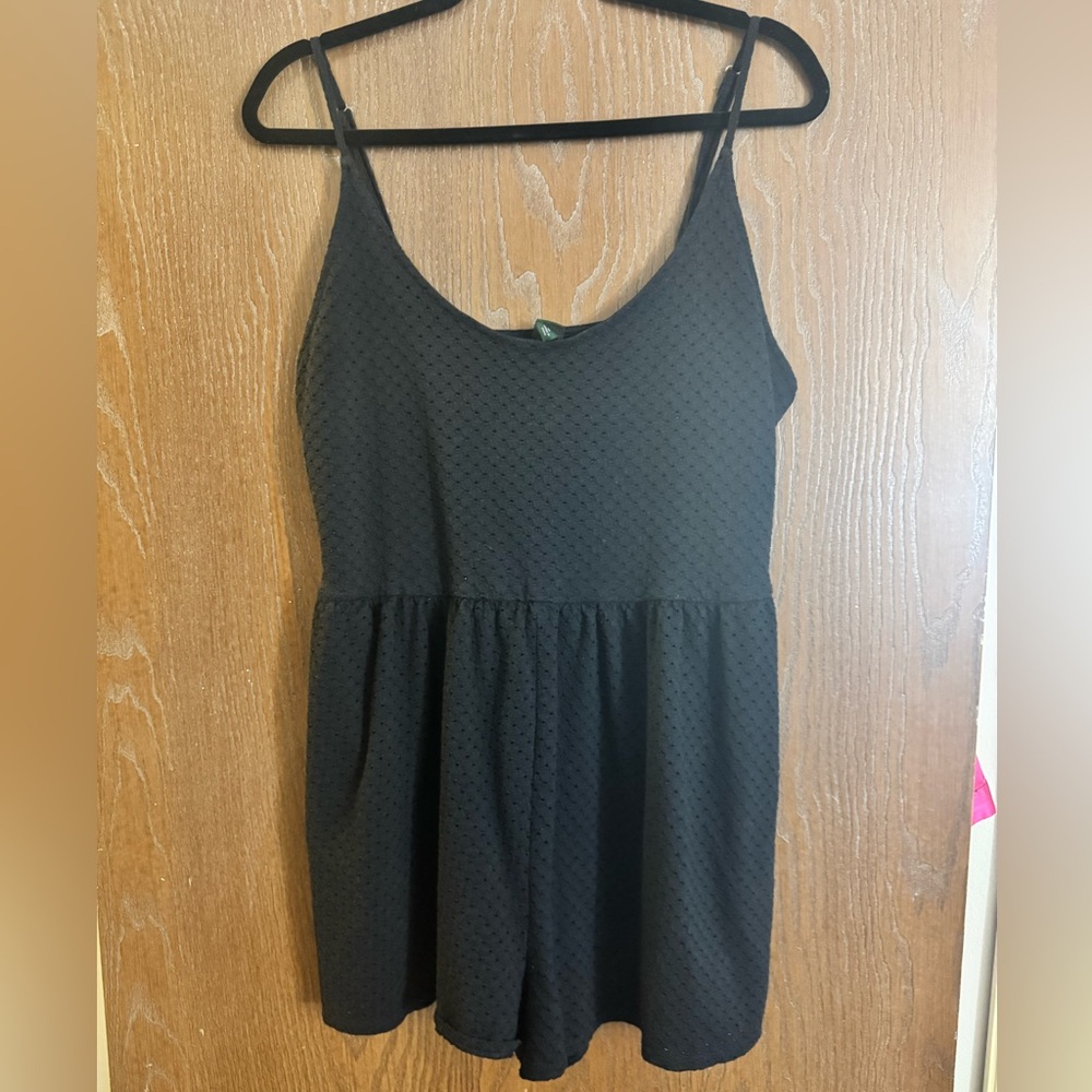 XL Black Romper with Pockets from Wild Fable